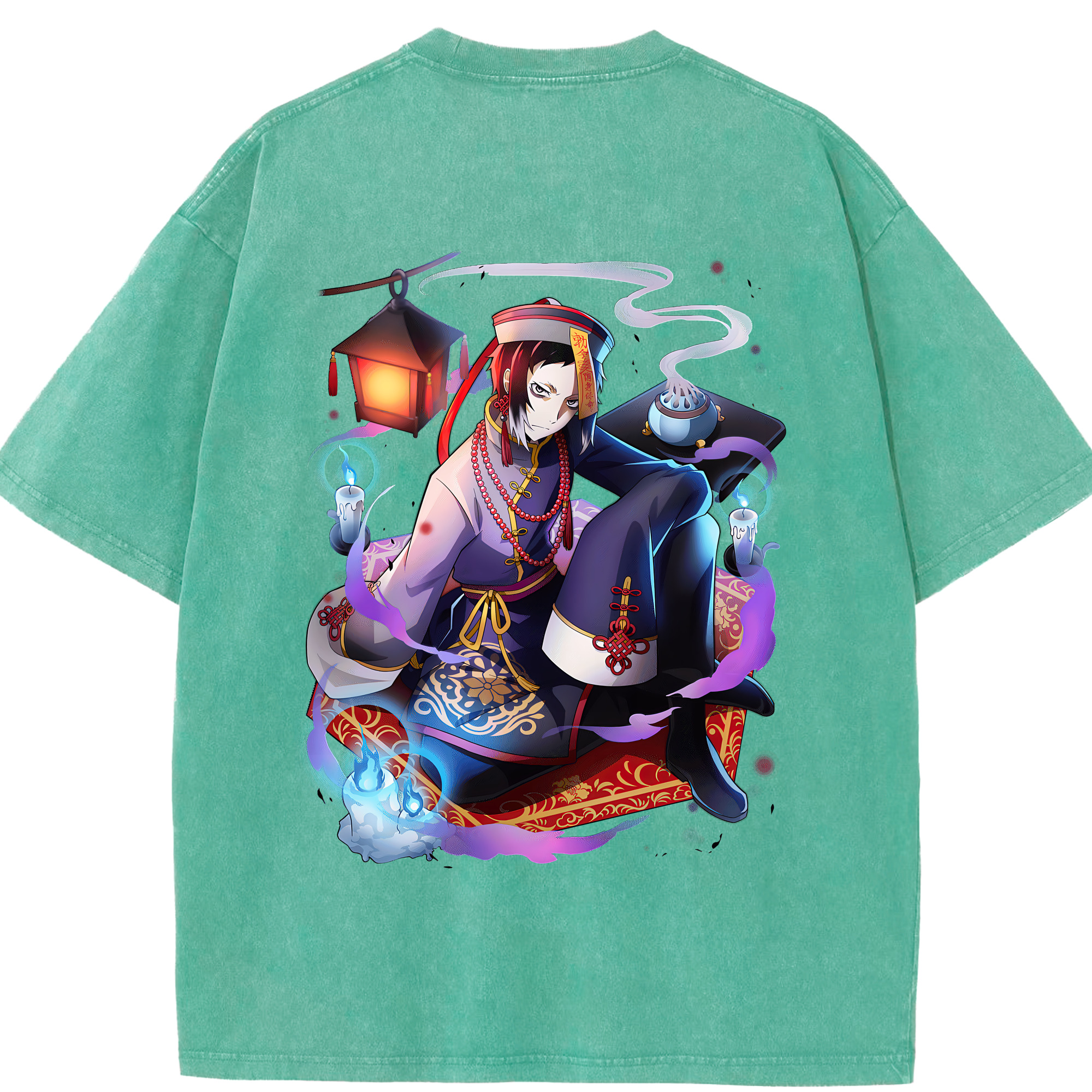 文豪ストレイドッグス Bungo Stray Dogs 綿100% ヴィンテージ風 半袖Tシャツ（背面プリント）